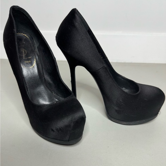 Yves Saint Laurent Tribtoo 80 Pumps – Black Leather – Size 6.5 / EU 36.5 - Picture 2 of 16